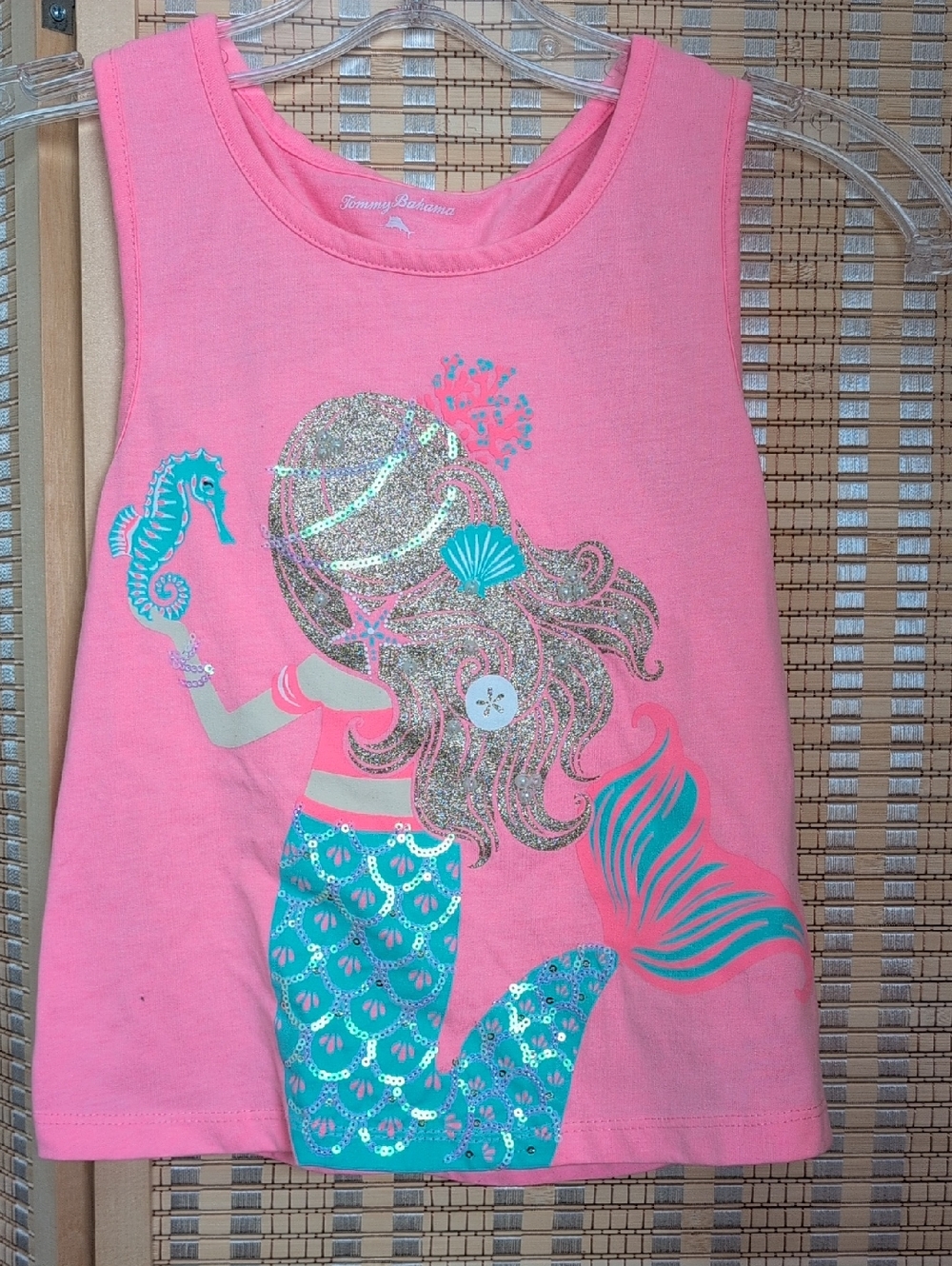 Tommy Bahama Girls' Pink Mermaid Tank Top
